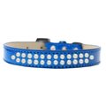 Unconditional Love Two Row Pearl Dog CollarBlue Ice Cream Size 16 UN847238